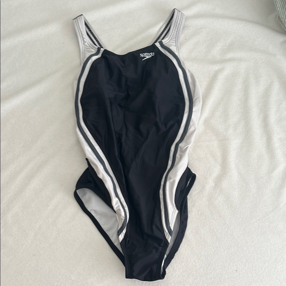 Speedo Monochrome Athletic Swimsuit